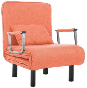 Fotoliu pat 2 în 1-portocaliu