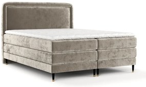 Pat boxspring maro deschis 160x200 cm Dove – Maison de Rêve