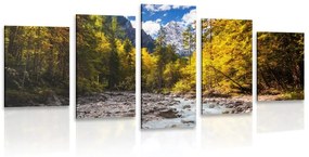 Tablou 5-piese peisaj montan pitoresc