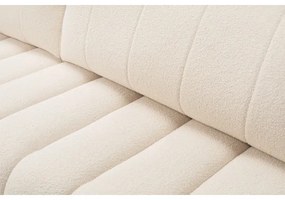 Canapea colțar extensibilă cu spațiu depozitare, model DESIO stânga, bej