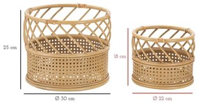 Ghivece decorative 2 buc. din metal ø 30 cm Panama – Mauro Ferretti