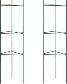 vidaXL Suport pentru roșii, 2 buc., 116 cm, oțel și PP