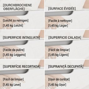 HOMCOM Noptieră Modernă cu 2 Sertare și Design Lucios, Noptieră pentru Dormitor din PAL, 40x40x48 cm, Alb Lucios | Aosom Romania