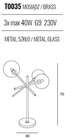Veioza design industrial, minimalist Lollipop 3L T0035 MX