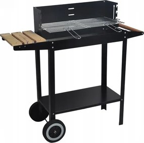 Grătar mare de grădină cu roți