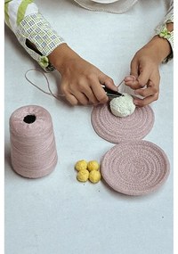 Covor de joacă pentru copii, bej, din bumbac ø150 cm Solar System – Lorena Canals