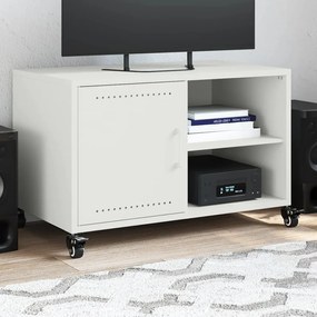 vidaXL Dulap TV, alb, 68x39x43,5 cm, oțel