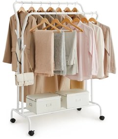 Cuier mobil de podea LINEA, alb