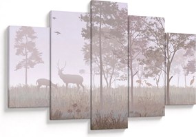 Tablou - Pădure,monocrom (150x105 cm)