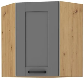 Dulap superior de bucătărie de colț Lucid 58 x 58 GN 72 1F (Stejar artisan + dustgrey). 1045600