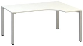 Birou ergonomic ProOffice B 180 x 120 cm, dreapta, alb