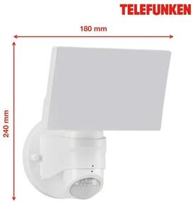 Aplică LED de exterior cu senzor Telefunken 304306TF LED/16W/230V IP44