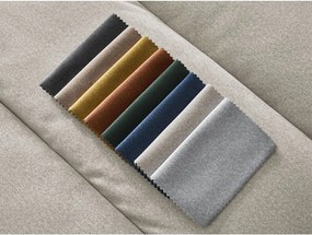 Colțar bej cu tapițerie din catifea (cu colț pe partea stângă/cu șezlong) Sierra – Bobochic Paris