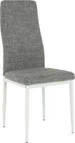 Scaun COLETA NOVA, gri/alb, textil/metal, 41x49x96 cm