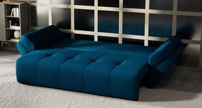 Canapea extensibilă dumonde cu ladă de depozitare si sezut confortabil din spuma high-density, Berlin Enjoy Petrol 250x100 cm