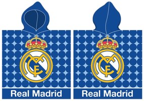 Real Madrid Los Blancos poncho pentru prosop de plajă 55x110 cm (Fast Dry)