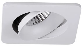 Spot directionabil, incastrabil tavan fals, LED dimabil, ARYA SQUARE alb H0100 MX