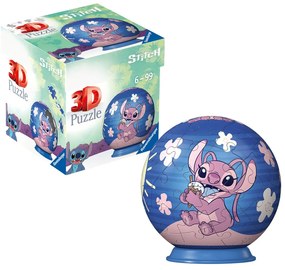 PUZZLE 3D BILA DISNEY STITCH ANGEL 54 PIESE - RAVENSBURGER (RVS3D11598)