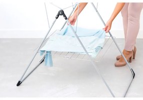 Uscător de rufe Brabantia 90300182, În formă de T, 20 m, Rezistent la coroziune, Aripi reglabile, Suport de uscare, Alb