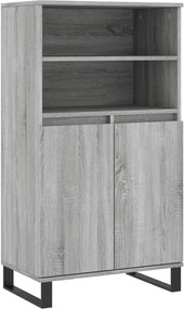 vidaXL Dulap înalt, gri sonoma, 60x36x110 cm, lemn prelucrat