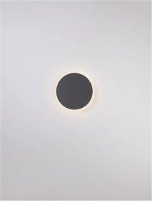Aplica LED de perete design ambiental CYRCLE 30cm negru