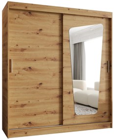 Dulap de haine 180 cm Mokka (Stejar artisan). 1126031