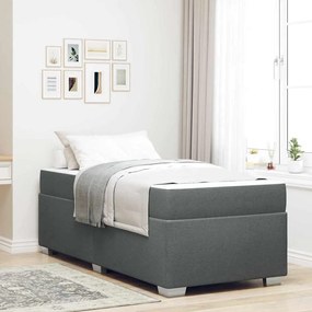 vidaXL Cadru de pat Altele Gri închis 80 x 200 cm țesătură