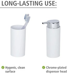 Set de accesorii de baie alb din plastic Calvo – Wenko