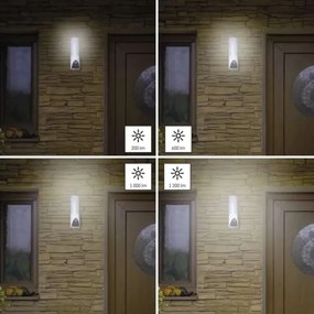Cameră LED inteligentă de exterior cu sursă de lumină GoSmart LED/12W/230V IP65 Wi-Fi Tuya alb