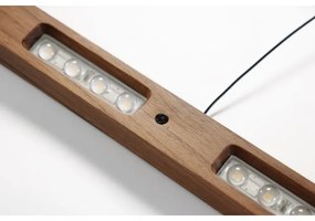 Immax NEO 07309L-LED Lustră suspendată dimabilă pe cablu cu senzor MADEIRA, 37W/230V, 157 cm, nuc