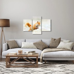 Tablou - Vulpe care sare (90x60 cm)