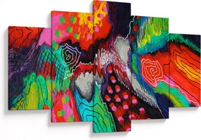 Tablou abstract - culori (150x105 cm)