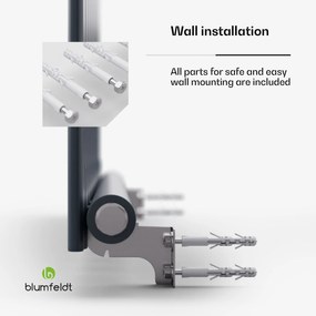 Blumfeldt Ontario, radiator, 100 x 60, conexiune laterală și centrală de 1/2 inch, montare pe perete, 681 W
