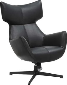 Fotoliu pivotant VOGUE piele sintetica neagra