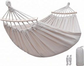 Hamac ZENVIO COMFORT 200x80 cm, alb + geanta gratuita