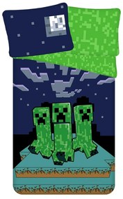 Lenjerie de pat din bumbac Minecraft Sssleep Tight, 140 x 200 cm, 70 x 90 cm