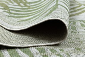 Covor SISAL SION frunze de palmier, tropical 2837 țesute plate ecru / verde