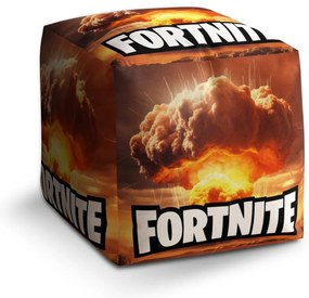 Taburet Cube Fortnite explozie, portocaliu