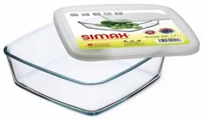 Recipient din sticlă Simax 7466/L cu capac din plastic, 1,7 l