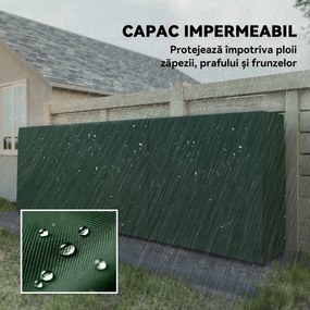 Outsunny Suport Lemne de 1m³ Reglabil cu Acoperire Impermeabilă 300x36x99 cm | Aosom Romania