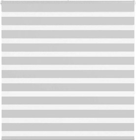 vidaXL Jaluzea tip zebra gri deschis lățime țesătură 135,9cm poliester