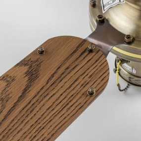 Ventilator de tavan ZEVENTI NAVAGIO 1xE27/60W/230V maro