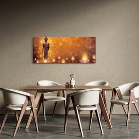 Tablou - Buddha în sclipici auriu (120x50 cm)