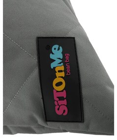Fotoliu tip sac, material textil gri deschis, VETOK