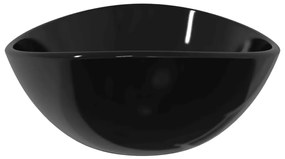Chiuveta din sticla securizata, negru, 54,5x35x15,5 cm Negru