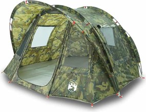 vidaXL Cort de pescuit pentru 2 persoane, camuflaj, impermeabil