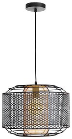 Lustră pe cablu DENTON 1xE27/40W/230V negru