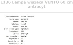 Lustra design modern Vento negru