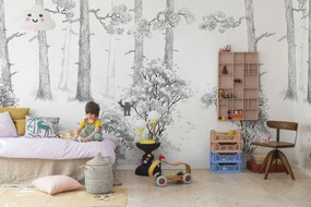 Fototapet, Forest Memories, Graphite, Rebel Walls