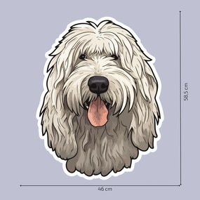 PIPPER. Autocolant Komondor mărimea: 60cm